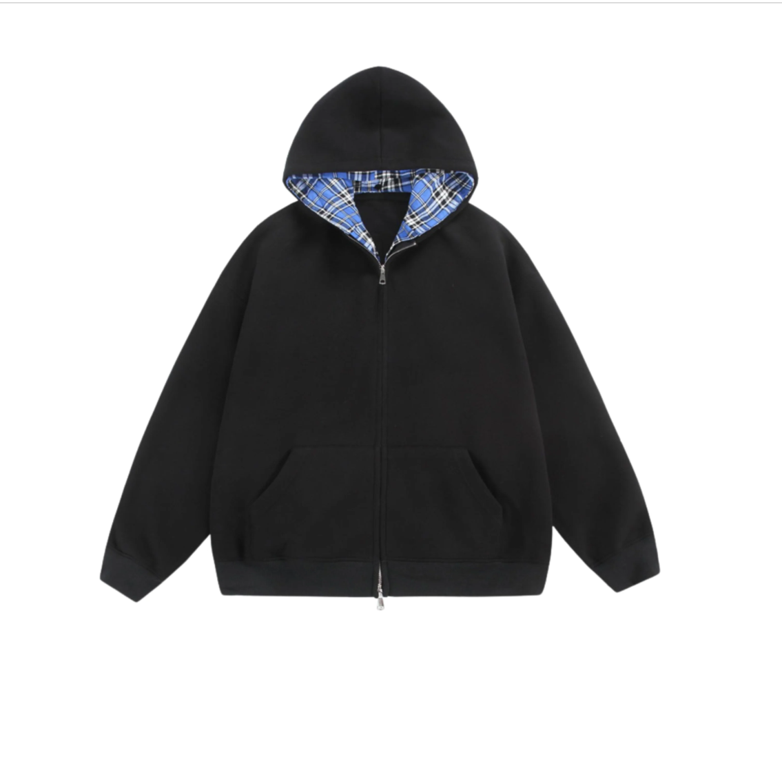 CHEQUERED LINE – ZIP HOODIE