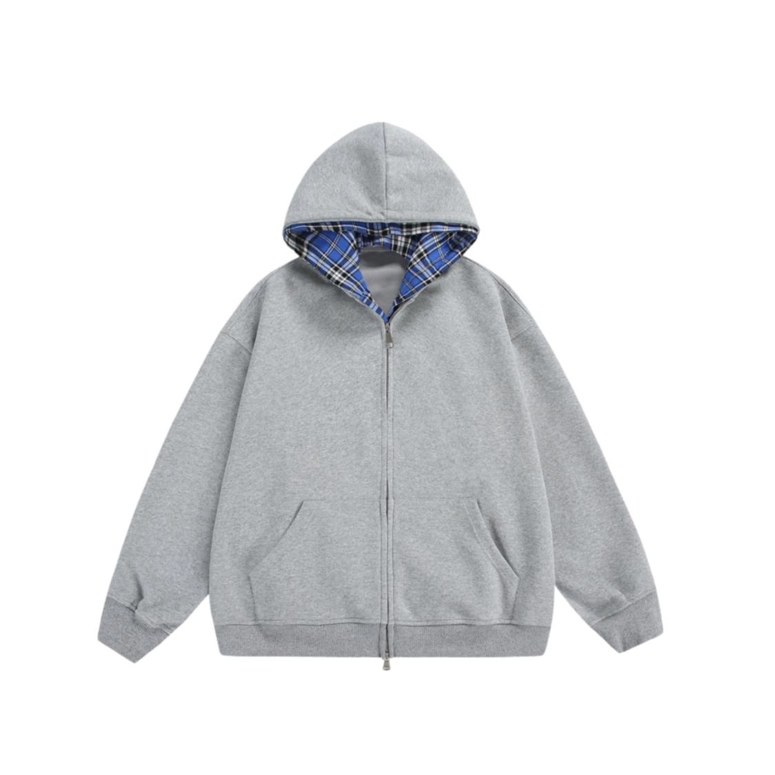 CHEQUERED LINE – ZIP HOODIE