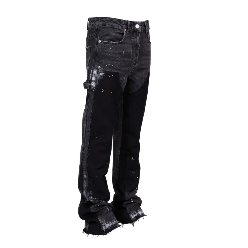 FLARE DENIM - BLACK