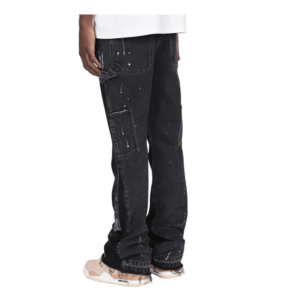 FLARE DENIM - BLACK